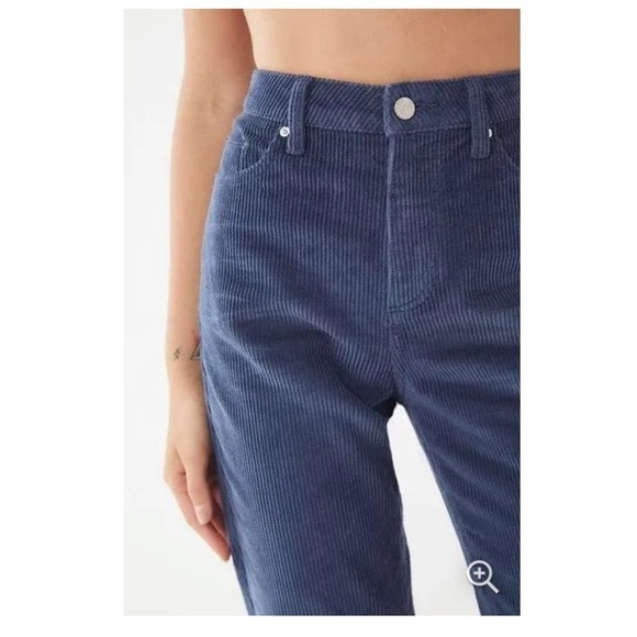 Urban Outfitters BDG Blue High Waist Corduroy Mom Jeans - Picture 2 of 10